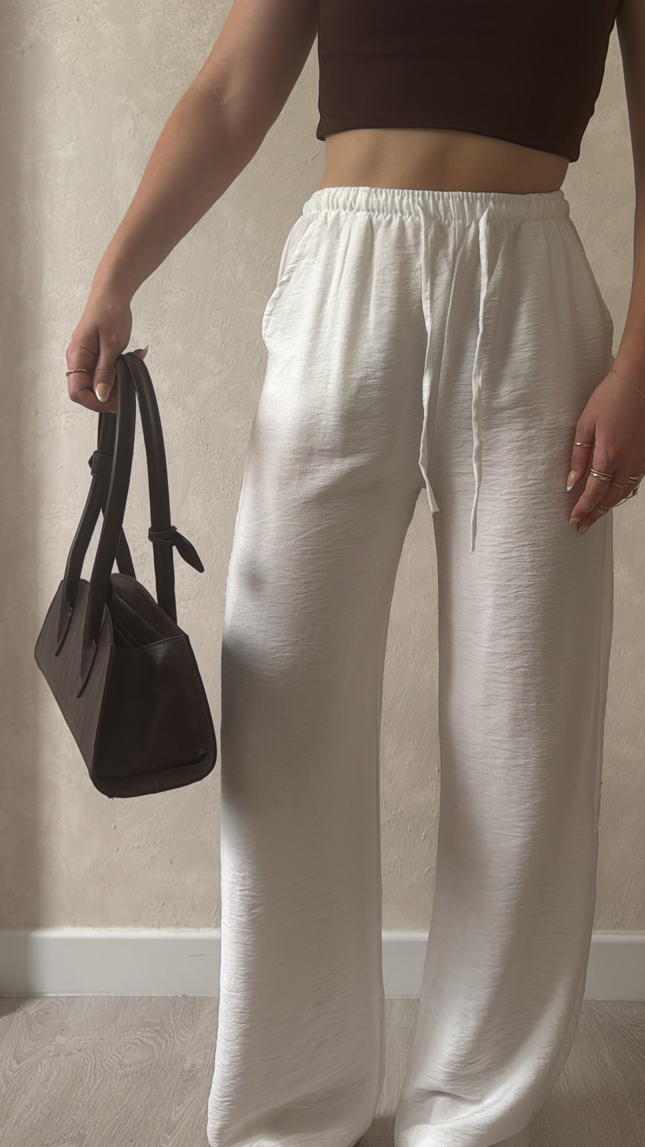 Pantalon fluide blanc