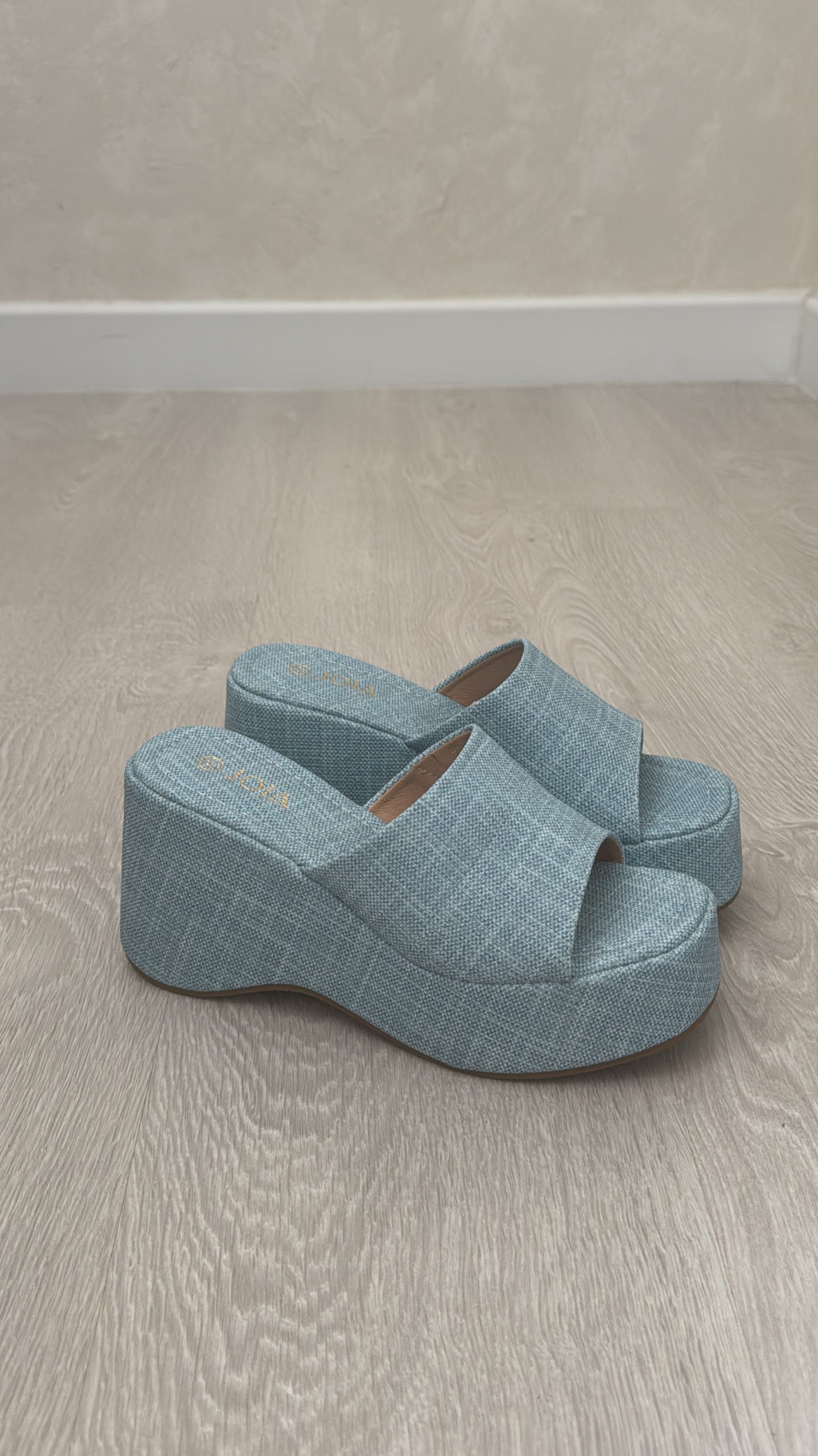 Mule compensée jean