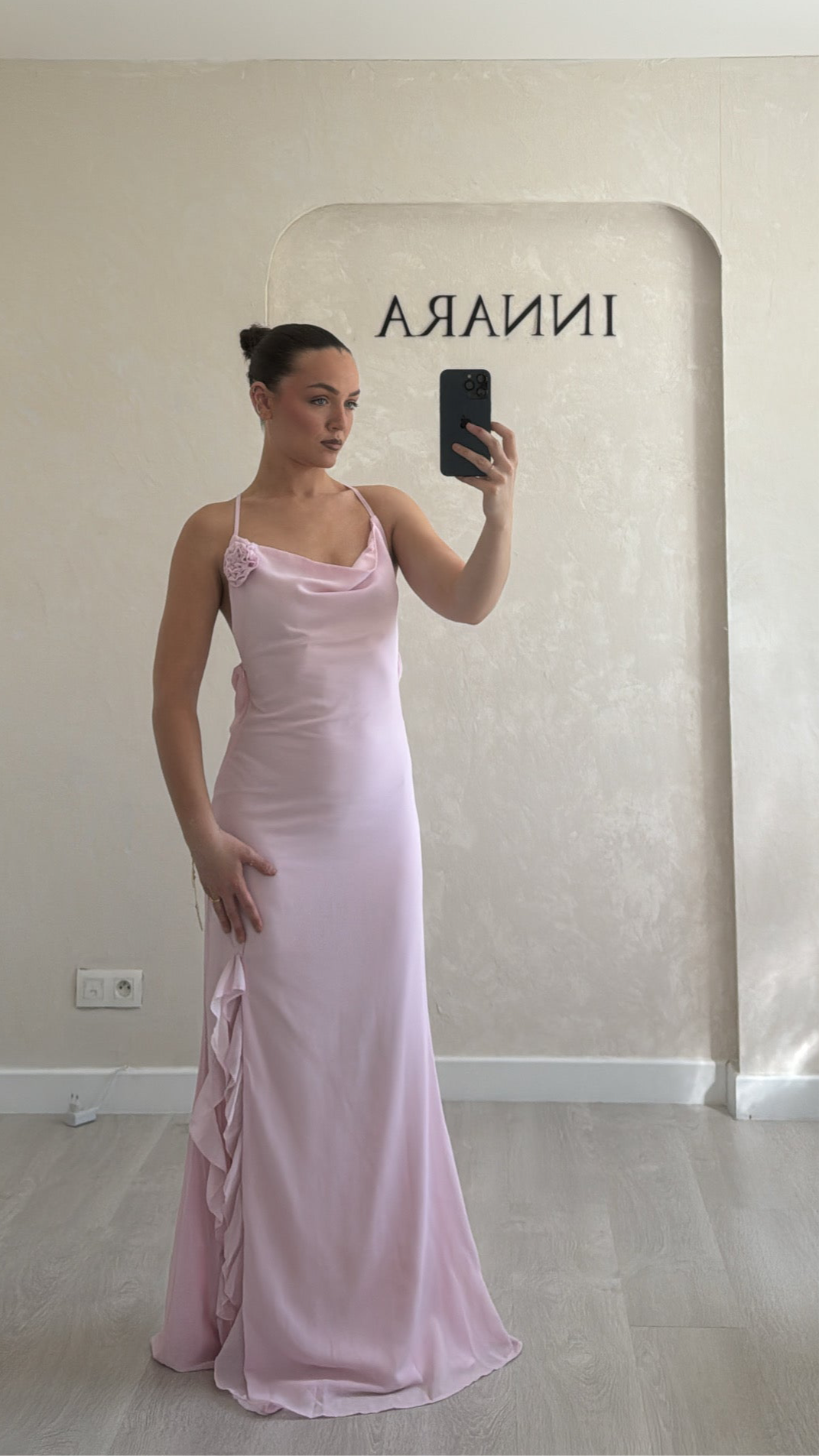 Robe rose pastel
