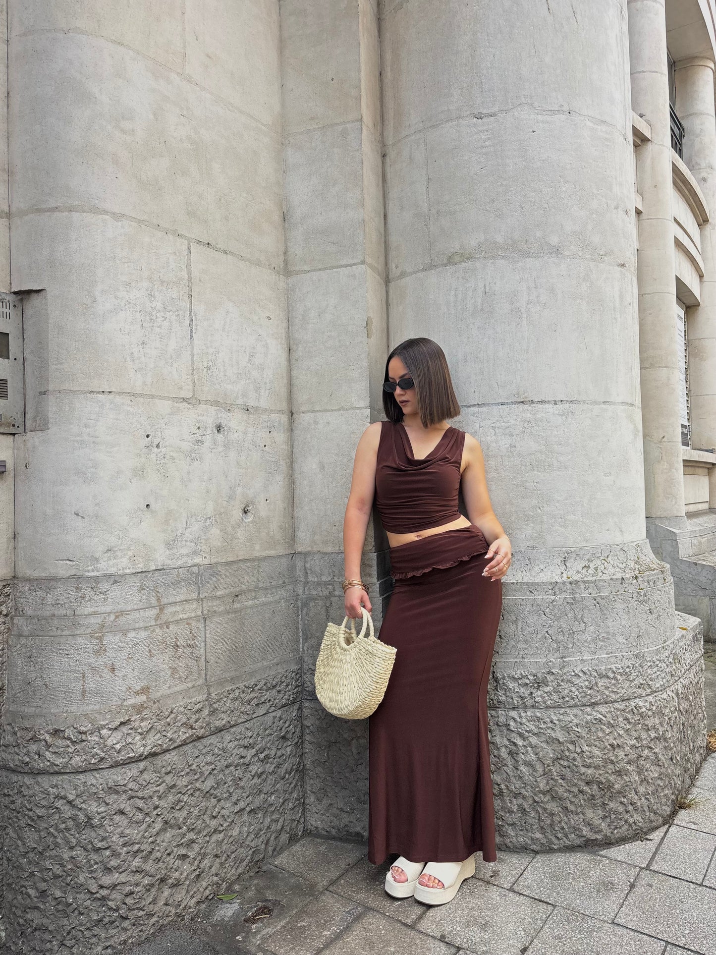 Jupe Longue Marron