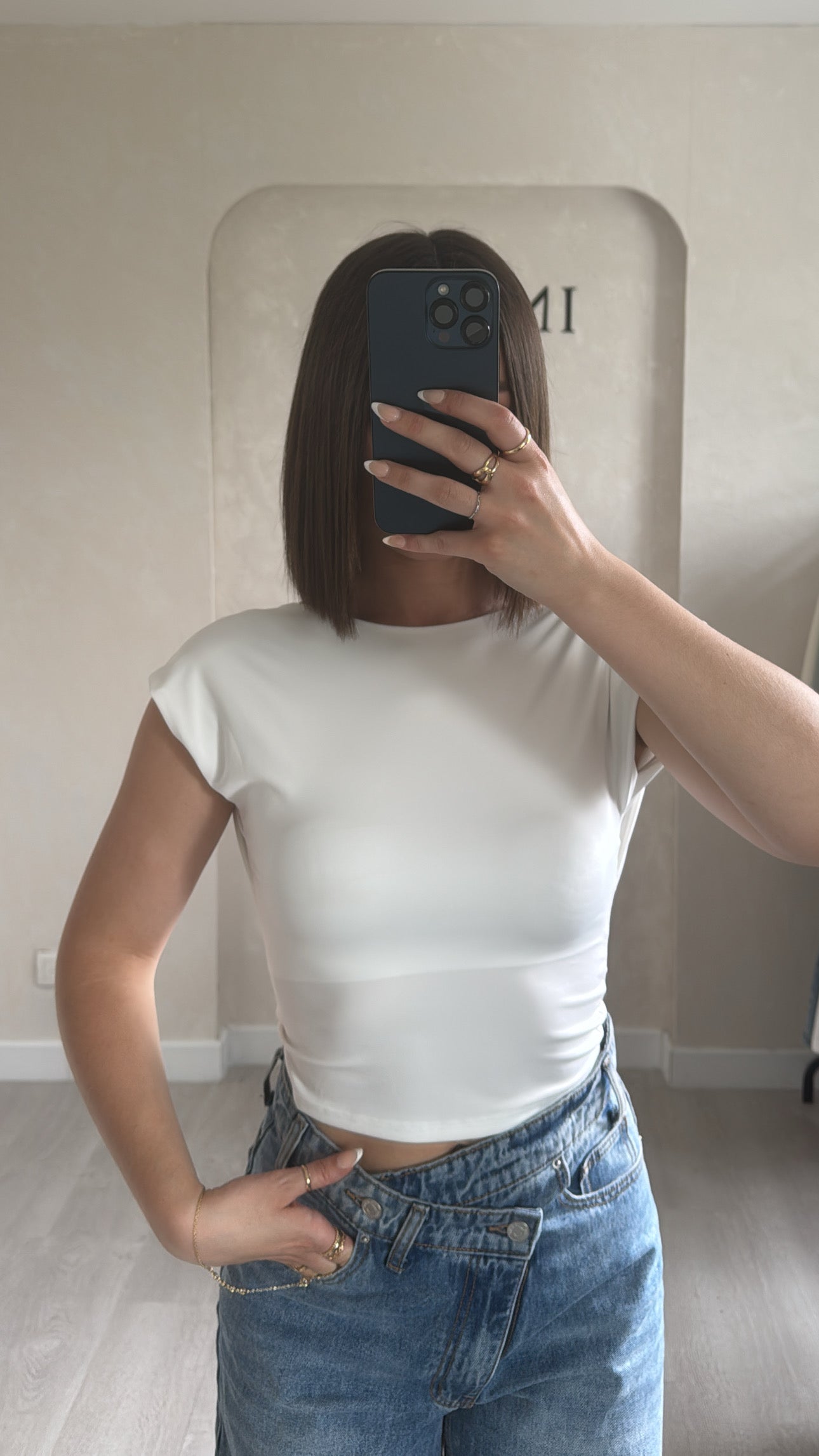 Top dos nu blanc