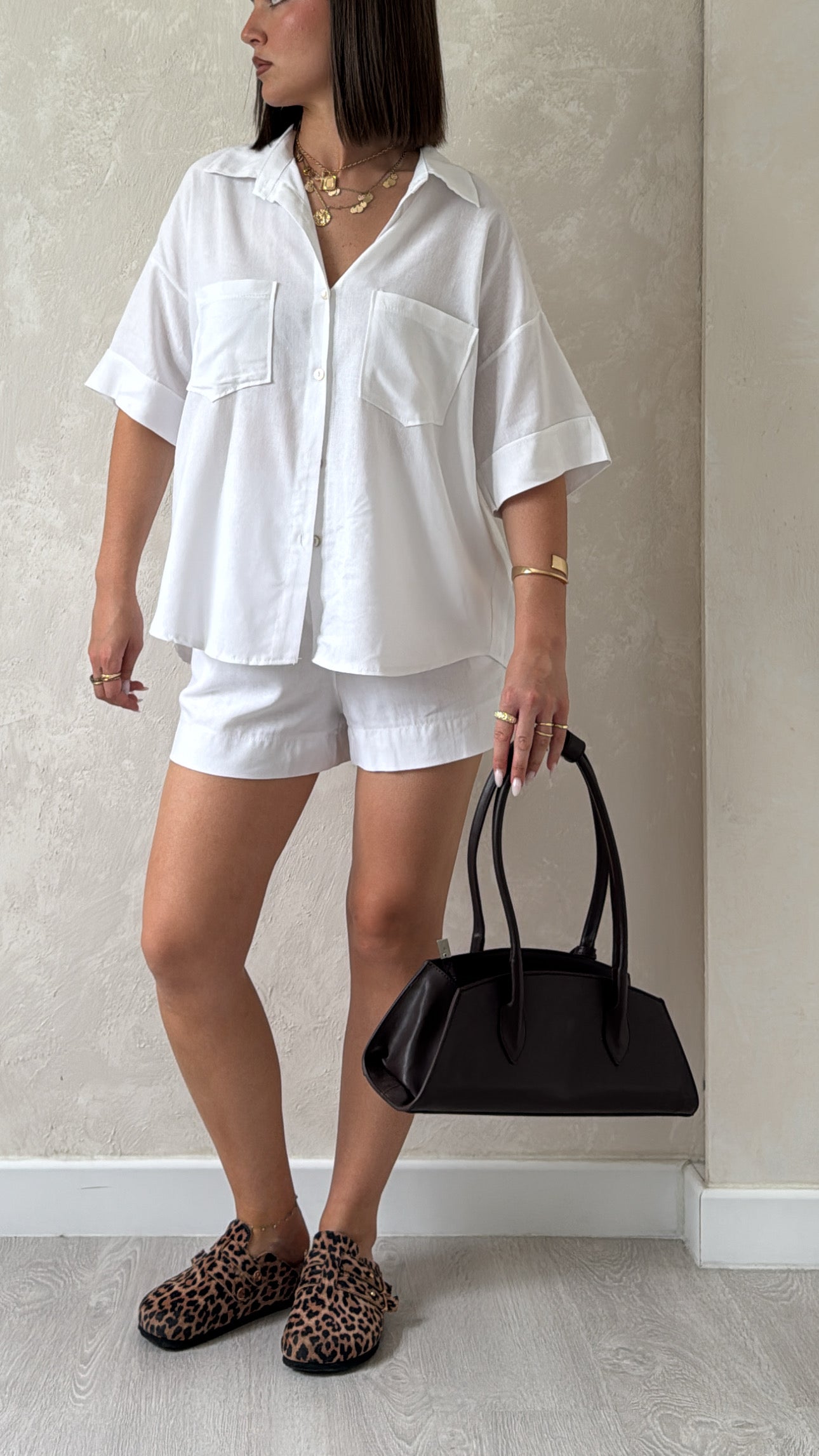 Ensemble chemise blanc