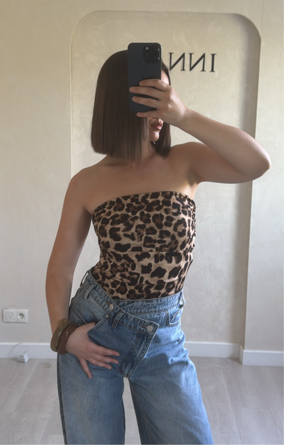 Body bustier léopard