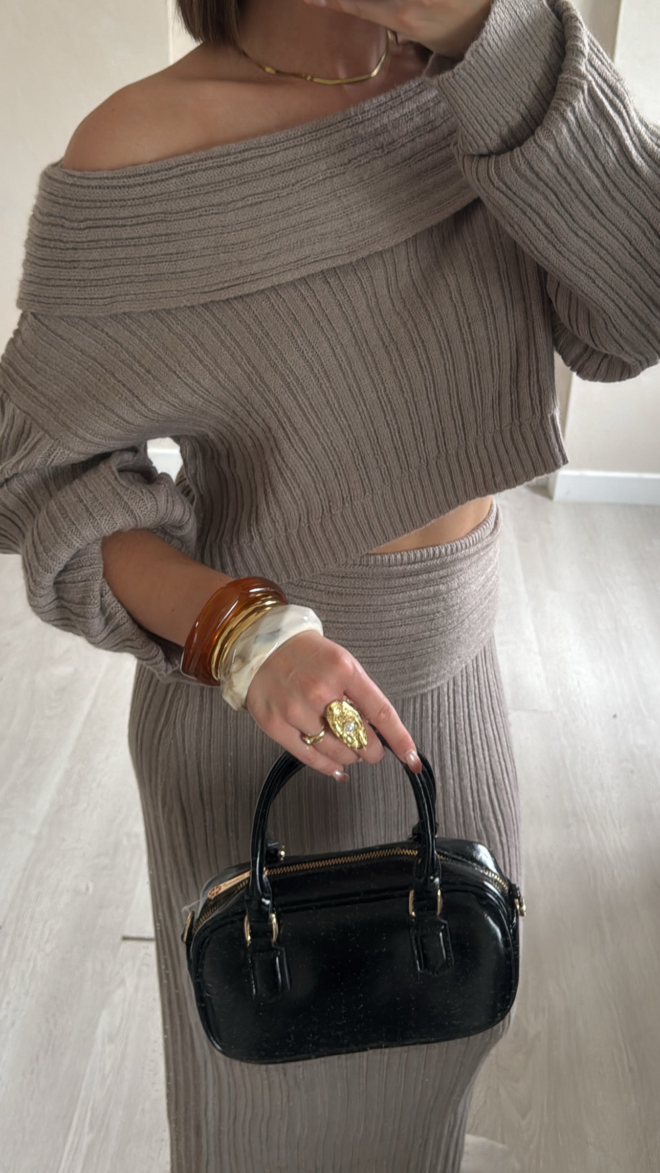 Ensemble Pull & Jupe - Beige