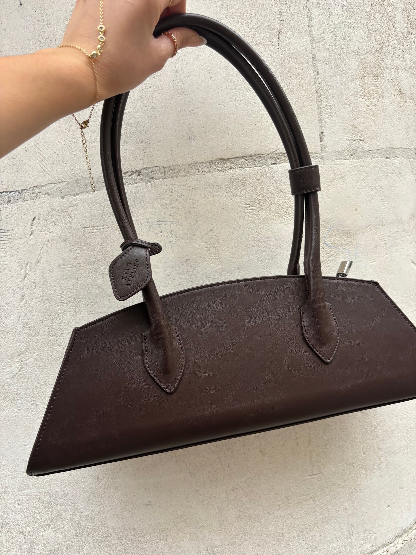 Sac en cuir marron