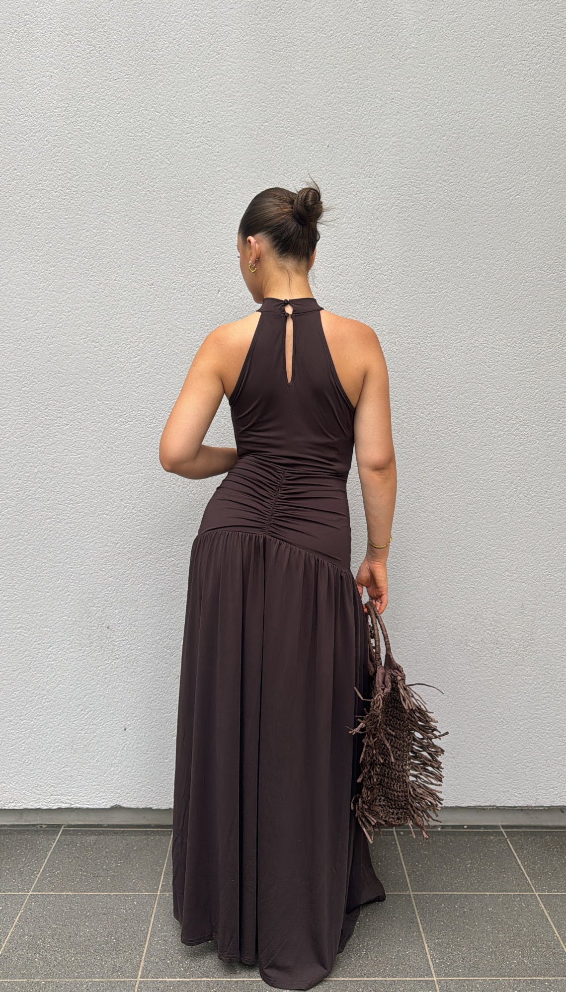 Robe ava - Marron