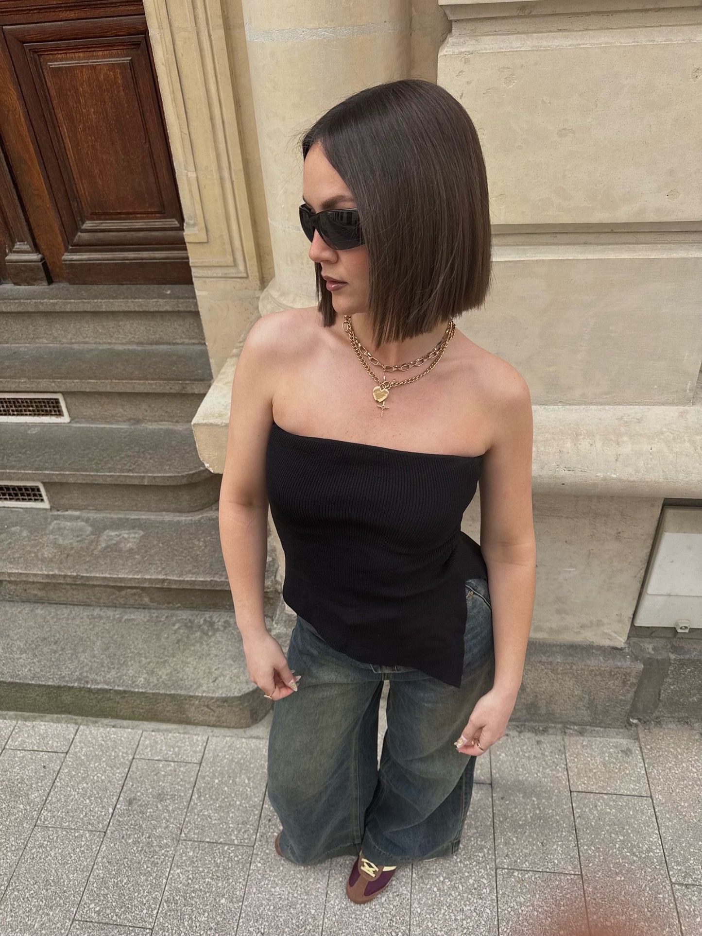 Bustier asymétrique