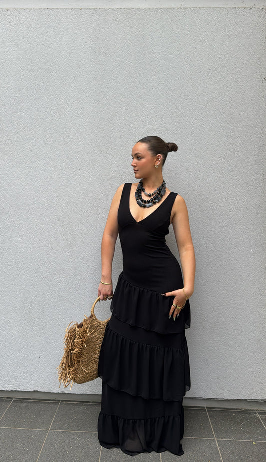 Robe dos nu - Noire
