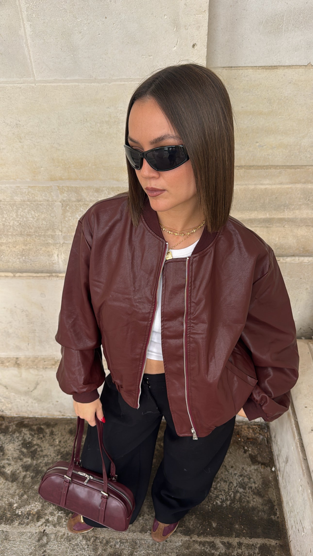 Blouson aviateur - Bordeaux