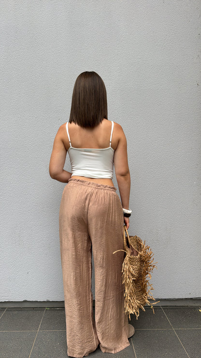Pantalon fluide - Beige