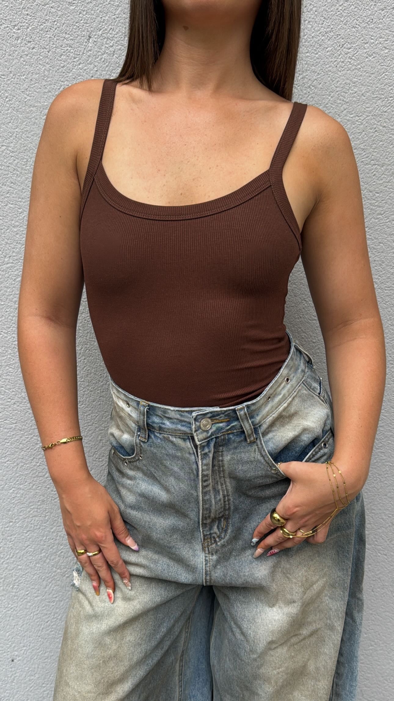 Body dos nus - Marron