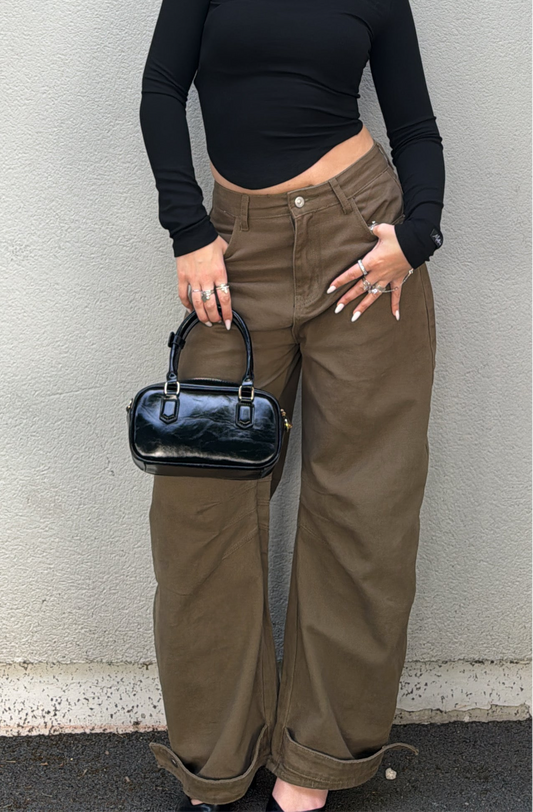 Jean oversize - Kaki