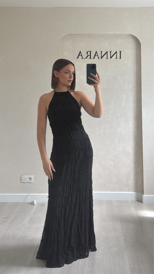 Robe dos nu noir