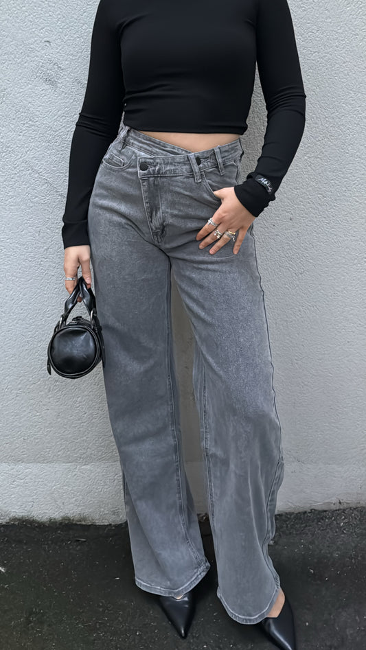 Jean asymétrique - Gris