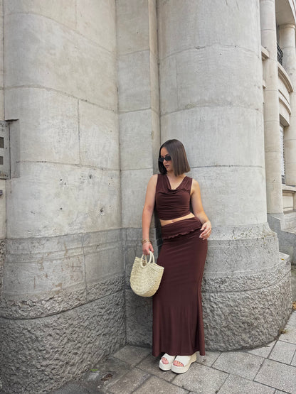 Jupe Longue Marron