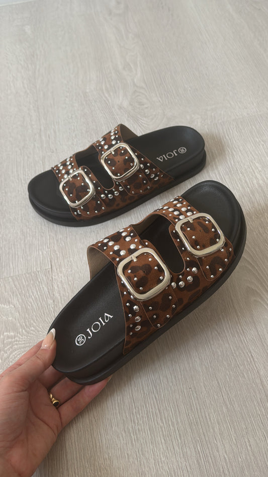 Sandales léopard