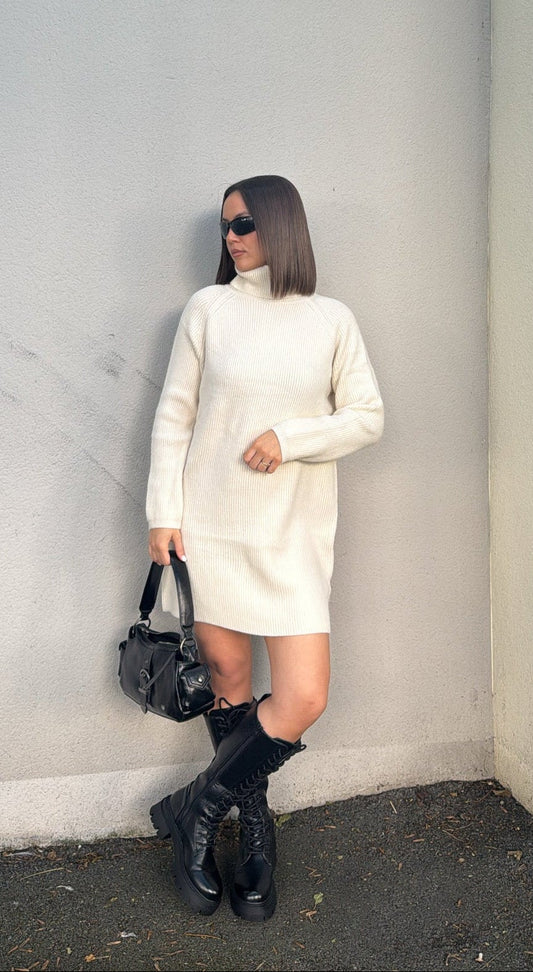 Robe pull - Écru