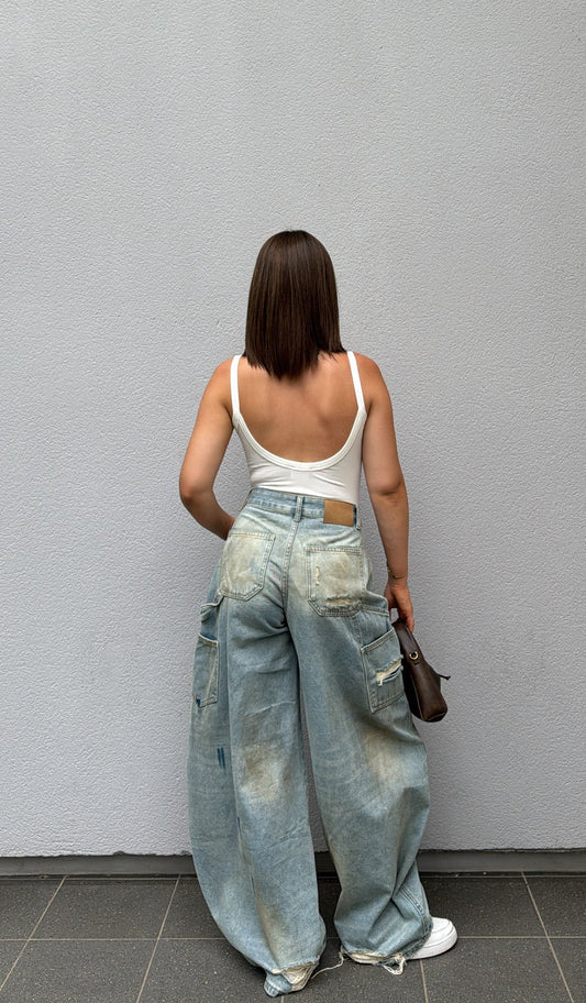 Body dos nus - Blanc