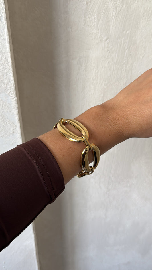 Bracelet à boucles doré
