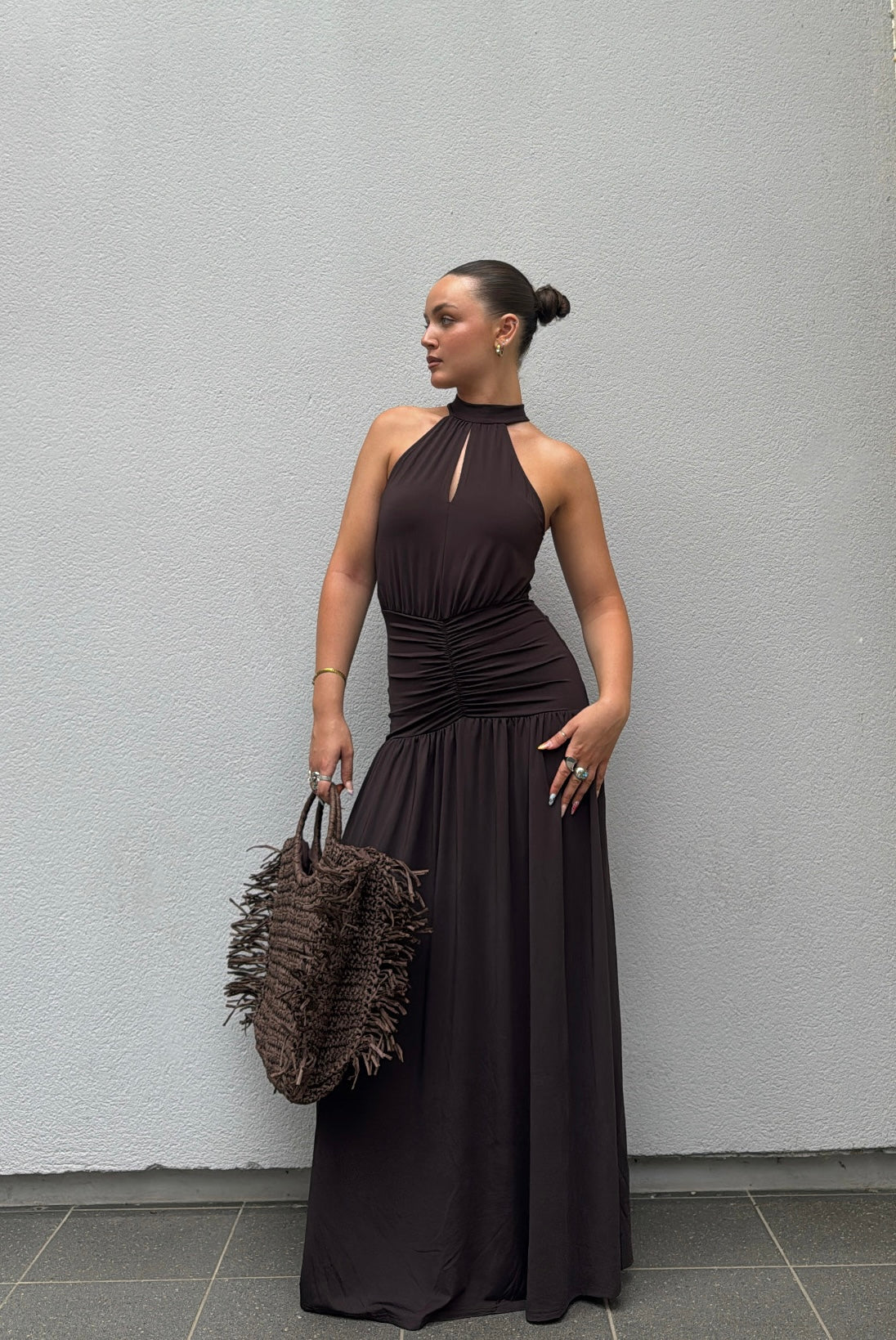 Robe ava - Marron