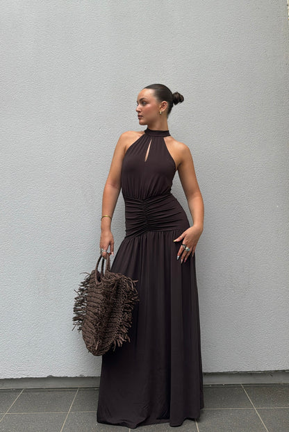 Robe ava - Marron