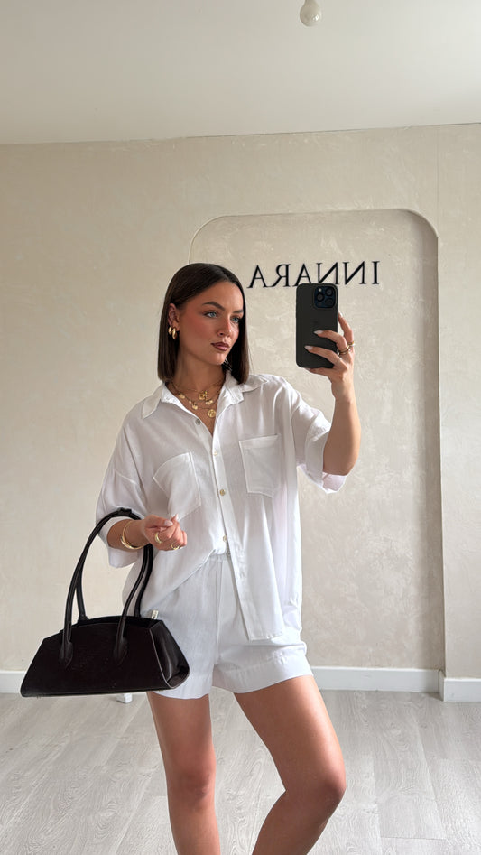 Ensemble chemise blanc