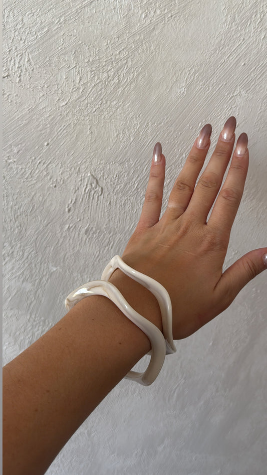 Bracelet en résine - Torsadée