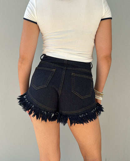 Short en jean - Bleu